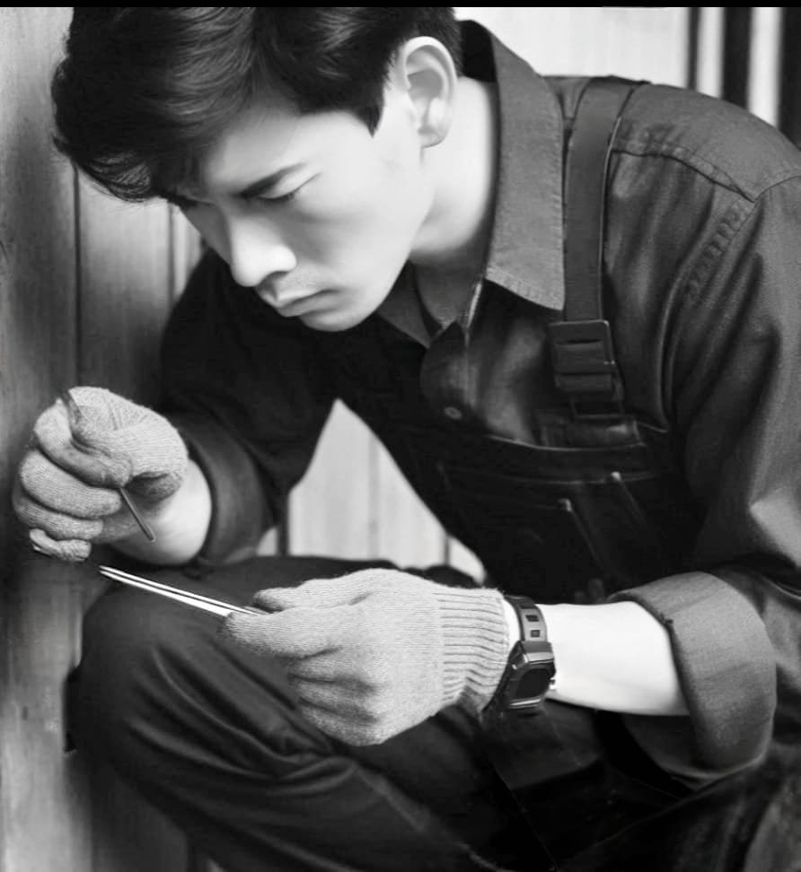 A Wah Luen locksmith at work